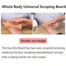 Wooden Gua Sha Tool Scraping Board Massage Tool Slimming Guasha Massage Board Gua Sha Scraper Body Massage Therapy Tool - Ginger - View 3