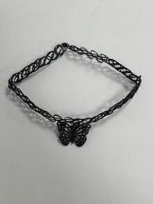 1 Peça Colar Gargantilha Ajustável com Pingente Único de Morcego e Lua Crescente em Estilo Gótico, Design Vazado, Adequado para Mulheres, Ideal para Volta às Aulas, Dia dos Namorados, Casamento, Festival, Aniversário, Feriado, Festa, Uso Diário - Multicolorido - Visão 10