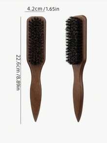 Unisex Hair Comb/Beard Brush, Fragrance-Free Professional Hair Styling Comb, Gradient Comb And Haircut Cleaning Brush, Smooth Grooming Tool, Thick/Thin Hair Brush, Suitable For National Day, Bathroom, Scalp Massage, Back To School, Travel & Holiday, Daily Life, Valentine's Day - View 10