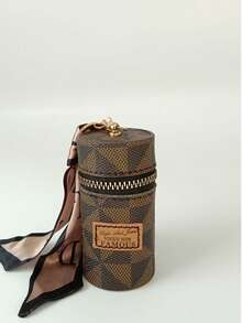 1pc Stylish Portable New Lipstick Case Coin Purse Car Key Chain, Mini Luxury Key Holder - Multicolor - View 6