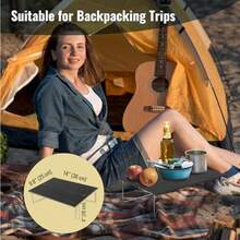 TREKOLOGY Pequeña Mesa de Camping - Mesa de Playa Plegable para Arena Viajes Senderismo - Ligera Compacta Campamento Plegable para Aventuras al Aire Libre - Portátil Duradera Colapsable - como en la foto - Ver 5
