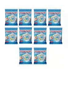 jakehoe 1pc/5pcs/10pcs Washing Machine Cleaner Tablets, Effectively Cleans Drum, Removes Odor And Dirt, Leaves Pleasant Fragrance. Strong Cleaning Power, Good Washing Effect, Makes Washing Machine Drum Cleaner. Gentle Ingredients, Quickly Dissolve In Water, Won't Damage Washing Machine. - 固體 - 查看 6
