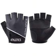 1 Pair Unisex Fingerless Fitness Gloves, Anti-Slip Breathable Durable For Dumbbell, Outdoor Sports, Cycling, Weightlifting, Rowing, Climbing - A - View 19