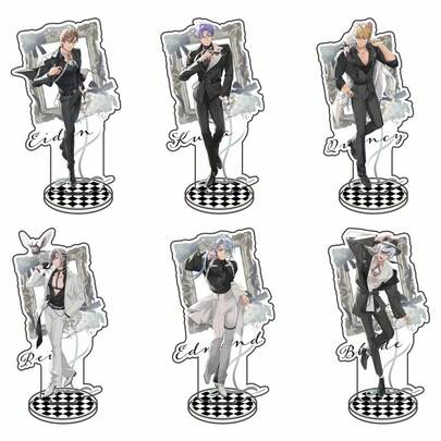 Anime Nu: Carnival 15cm Acrylic Aiden Aster Morville Olivine Braid Vertical Stand Model, Desktop Decor, Fan Gift, Keychain