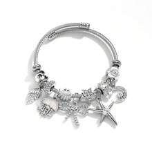 1pc Panjia New Cute Octopus Bracelet For Women, Cartoon Rhinestone Bow Pendant Adjustable Fashion Bangle - Octopus Bow - View 7