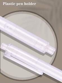 1pc Transparent Push-Button Eternal Pencil, Minimalist Fashionable Transparent Barrel, High-Tech Ink-Free "Writes Endlessly" No Need To Sharpen/Break, Student Writing Pencil, Back To School, Office & Study Writing Pencil - Pencil - View 7