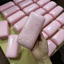 1pc Slow Rebound Soft Sticky Jasmine Scented Pink Mochi Squishy Toy - Unique Stress Relief Gadget - Gift For Friends, Collection, Holidays, Birthdays - Multicolor - View 2