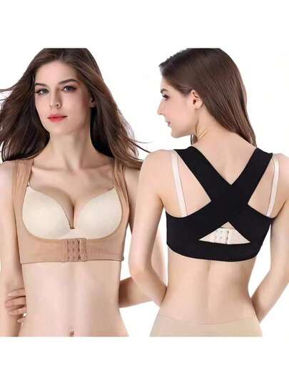 1pc Invisible Body Shaping Support, Women Chest Posture Corrector, Back & Shoulder Support Strap, Elastic Posture Belt, Promote Health