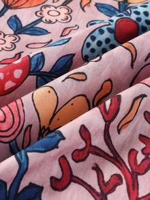 女士夏季衬衫休闲宽松度假短袖衬衫，适合海滩、日常穿着、度假和旅行 - 彩色 - 查看 9