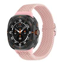 适用于三星 Galaxy Watch Ultra 47mm 的可调节尼龙编织运动表带及配件 - 彩色 - 查看 16