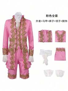Embroidered Prince Dress Pink