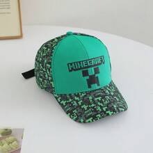 Mũ lưỡi trai in họa tiết pixel hai tông màu đen và xanh neon - Phụ kiện thời trang thường ngày, phù hợp cho việc đội hàng ngày, tôn lên phong cách đường phố. - Nhiều màu - Xem 8