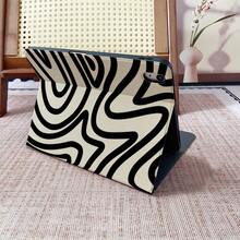 1 件装米黑色波浪线艺术保护套，带笔槽，多角度磁吸支架，支持自动休眠/唤醒功能，可爱平板电脑保护套，兼容 iPad Pro/Air、三星 Galaxy A9/S9/S7/S10+、小米 Pad 5/6/7。 - 彩色 - 查看 8