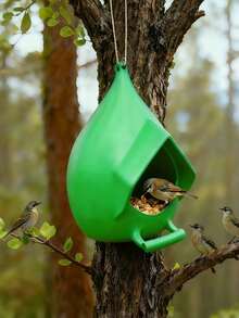 Compact Hanging Bird Feeder Suitable For Sparrows, Hummingbirds And Other Small Birds. Spherical Design Prevents Water Accumulation, With Drainage Holes At The Bottom For Easy Cleaning. Suitable For Yards, Woodlands, Under Eaves And Various Other Locations. - 3L - View 4