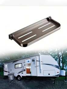 90 Degree Foldable Aluminum RV Wall Mount Rack - Space-Saving Storage Shelf For Campers And RVs, Bathroom Organizer, Durable Metal Holder For Phones, Keys And Accessories, Easy Installation, RV Accessories - Multicolor - View 4