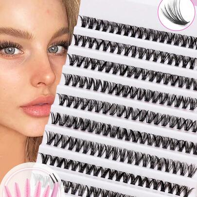 200 sợi mi giả D-Curl 40D tự nhiên, mi giả trang điểm kiểu hoạt hình, mi giả dày dặn, hình nón đan chéo, phù hợp với nhiều dịp và phong cách, cần thiết cho người mới bắt đầu trang điểm và làm đẹp để tự do sắp xếp vị trí và độ dày. Mi giả dành cho phụ nữ Hàn Quốc và Nhật Bản, mi cong tự nhiên tinh tế, mi mắt mèo, mi hoạt hình, thích hợp cho phụ nữ đi làm hàng ngày, du lịch, lễ hội, tiệc tùng, trang điểm hàng ngày.