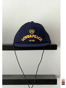 轻薄柔软夏季撞色字母刺绣速干平沿帽，男女通用户外防晒透气可调节后扣帽，薄款柔软刺绣时尚宽檐棒球帽，适合男士和女士，沙滩、假日佩戴 - LOVE掛繩 - 查看 13