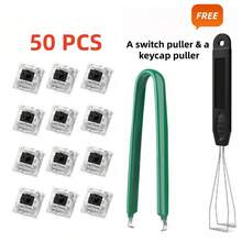 机械键盘替换青轴，3针段落轴/50gf精准打字/防尘轴，适用于LED游戏键盘/3D打印 - 查看 19