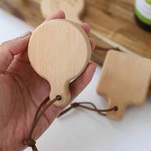 1pc Wooden Magnetic Bottle Opener, Fridge-Mountable, Creative Beer & Soda Bottle Opener, Portable - Natural Wood Color - View 4