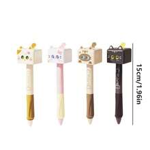 2/4个魔方挤压变脸猫咪趣味减压创意按压按钮0.5mm速干中性笔 - 方形小貓 - 查看 7