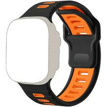 46mm/49mm/45mm/44mm/42mm Silicone Sports Watch Band, Compatible With Ultra 2/Ultra, Fits Men's Series 1 2 3, Waterproof Strap Suitable For Series 10 9 8 7 6 5 4 SE 3 2 1 - White - View 13