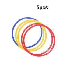 Durable Agility Training Rings, 5 Pcs, Portable Soccer Speed Agility Training Rings, Soccer Sports Training Equipment EWSK - 5pcs 38cm - View 1