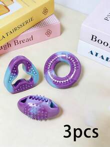 TPR Dog Slow Feeder Chew Toy, Durable Teeth Cleaning Biting Toy For Pet - Multicolor - View 9