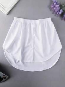 1件装弹性腰围延长器，女士衬衫延长器，可调节多层假裙摆延长器 - 白色 - 查看 1