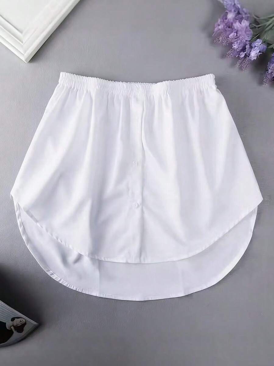 1件装弹性腰围延长器，女士衬衫延长器，可调节多层假裙摆延长器 - 白色 - 查看 1