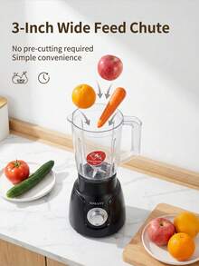 SOKANY 185 Large Capacity Juicer, Stainless Steel Blade Multi-Use Food Mixer For Home Kitchen - White - View 9