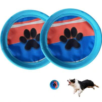 Dog Flying Disc Pet Can Float In Water, Bite Resistant Pet Toys, Outdoor Training, Sports, Throwing, Soft