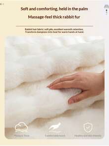 1pc Pet Plush Winter Warm Thick Durable Cushion Mat, Dog Cat Sleeping Blanket - Multicolor - View 7