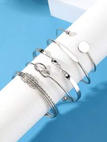 Bộ 5 vòng tay mùa hè dành cho nữ - Bạc - Xem 4