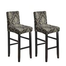 1/2/4/6pcs Stretch Printed Bar Stool Chair Covers, Home/Hotel Use - Baroque - View 8