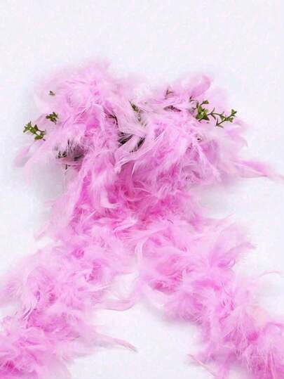 Feather Boa, DIY Party Costume Accessory, Multicolor Feather Boa Scarf Decor, Suitable For Birthday Party, Halloween, Christmas, Horse Racing, Tea Party, New Year's Eve, Concert And Home Decor, Ball Gowns, Wedding, Stage Performance, Carnival Costume And Accessories, Party Supplies