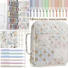 圣经笔记套装、圣经学习用品、贴纸、大号圣经面包盒、圣经学习用品、圣经笔、带便携盒和圣经荧光笔的圣经笔记套装、基督教礼物 - 套裝 - 查看 9