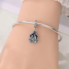 A Silver Plated Bow Set Pendant Suitable For 3mm Original Bracelet Necklace DIY Beaded Women's Daily Gift, Birthday Party Holiday Gift - Multicolor - View 4