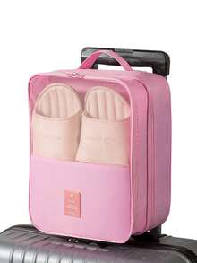 便携式旅行鞋袋 - 大容量，可装3双男女鞋，耐用透气防尘，配有符合人体工学的手柄，小巧便携，返校必备 - 彩色 - 查看 16