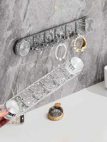 吸盘波浪形挂钩，免钻孔强力承重浴室马桶墙面无缝挂钩，免钻孔门后衣钩，浴室厨房强力承重无缝悬挂式挂钩 - 彩色 - 查看 1