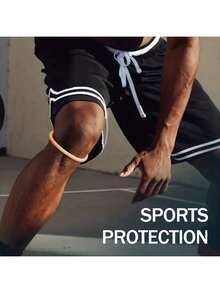 1/2/4/6 Stück Silikon Knieband, multifunktionaler Patella Stabilisator, Sporttrainingsausrüstung, kompakt & tragbar - Verschiedenfarbig - Übersicht 10