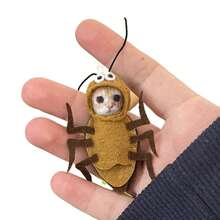 Cartoon Cockroach Doll Keychain Material Kit Novelty Phone Pendant Creative Backpack Decoration Accessory Birthday Gift 0AH3 - A1 - Xem 4