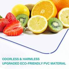 34x72 Inch Clear Plastic Pad Table Protector Cover Dining Room Tablecloth Office Desk Mat Easy Clean Heat Resistant Protection Glass Wood Tabletop Office Writing Desk Kitchen Coffee Table - 15 mm transparente - Ver 6