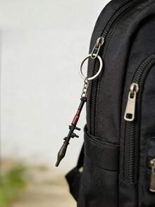 Mini Zinc Alloy Assault Rifle Keychain, Simulated Game Realistic Firearm, Gift For Boyfriend/Husband Birthday - Gun - View 2