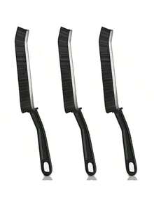 缝隙清洁刷，浴室瓷砖缝隙清洁刷，手持长柄清洁工具，家用厨房缝隙、窗户、门轨、瓷砖缝隙清洁刷 - 黑色 - 查看 2