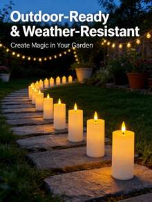 4/8pcs Battery Operated LED Candles, Flameless, With Remote Control, Suitable For Home, Halloween, Christmas, Party, Wedding, Dining Table - White - View 6