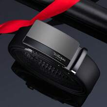 WilliamPOLO Men's Business Leather Belt, Adjustable Faux Leather Strap, Gift For Boyfriend/Father - Multicolor - View 4