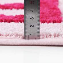 Thảm chùi chân thấm hút, thêu chữ, thảm trải cửa trong nhà, thảm chống trượt cho phòng tắm. - Chữ màu hồng - Xem 3