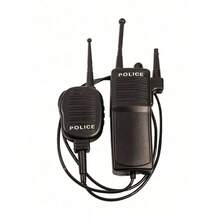 万圣节角色扮演套装，包括帽子、徽章、对讲机、警棍、时尚眼镜、派对服装道具 - 彩色 - 查看 6