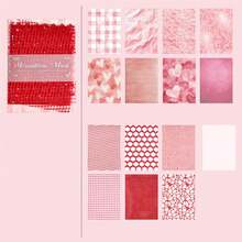 1pc 15pcs Assorted Sheer Fabric Collage Materials, Mixed Media Scrapbooking Supplies, Non-Adhesive Craft Paper - Multicolor - View 9