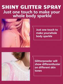 HJPHJP 粉色身体闪粉喷雾，头发闪粉喷雾，闪亮喷雾，蕴含檀香和柠檬提取物，24小时持久留香，温和保湿，100毫升装，适用于音乐节/婚礼妆容的身体和头发香氛闪粉喷雾，礼品之选 - 檀香 - 查看 2
